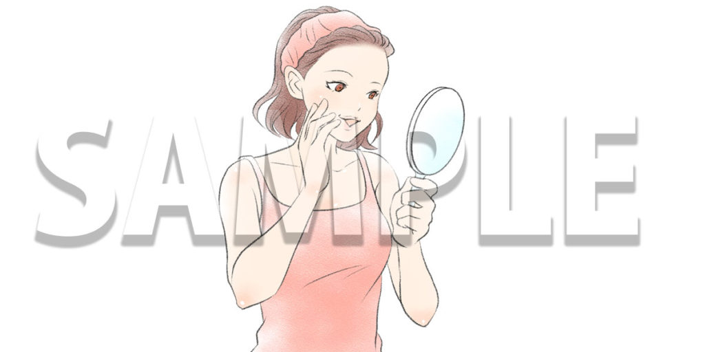 【無料】スキンケアイラスト