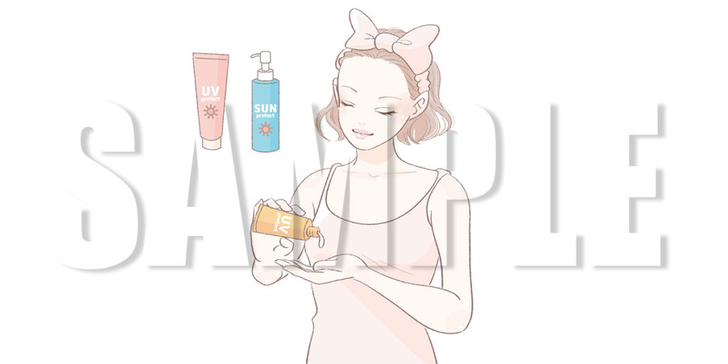 【無料】UVケアイラスト