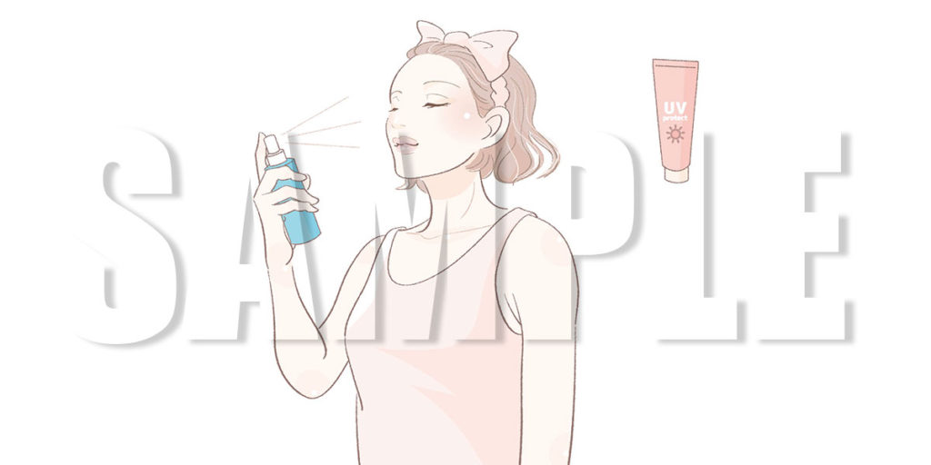 【無料】UVケアイラスト