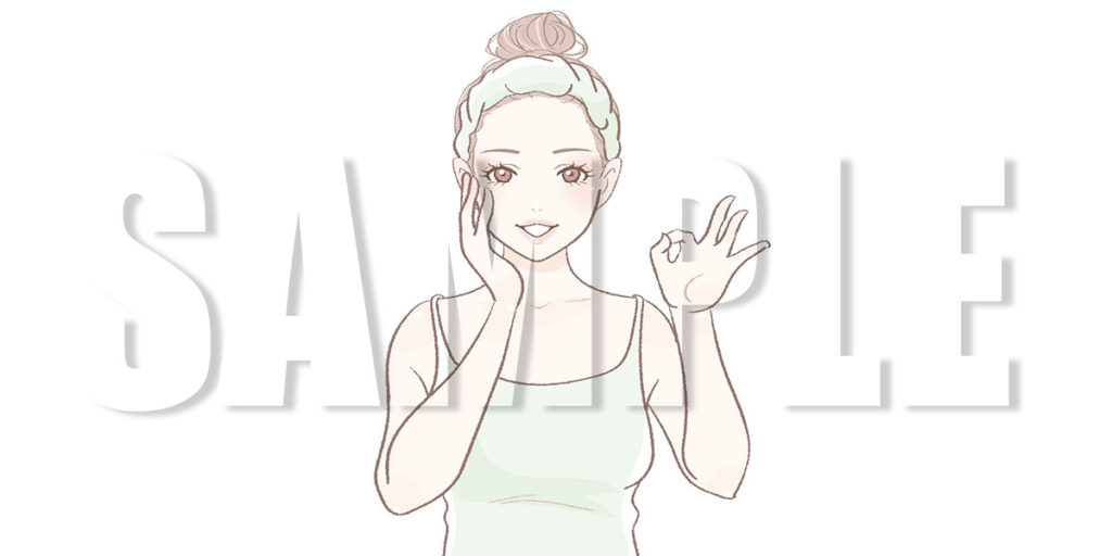 【無料】スキンケアイラスト